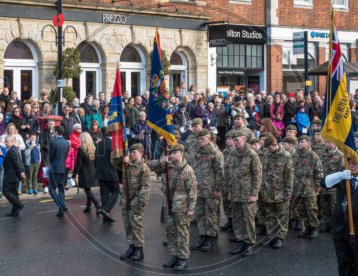 Memorial Service On Remembrance Sunday In East Grinstead