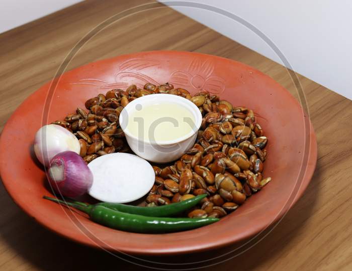 Edamame Seeds Stock With Spice