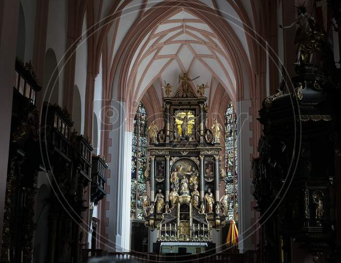 Interior View Of The Collegiate Church Of St Michael In Mondsee