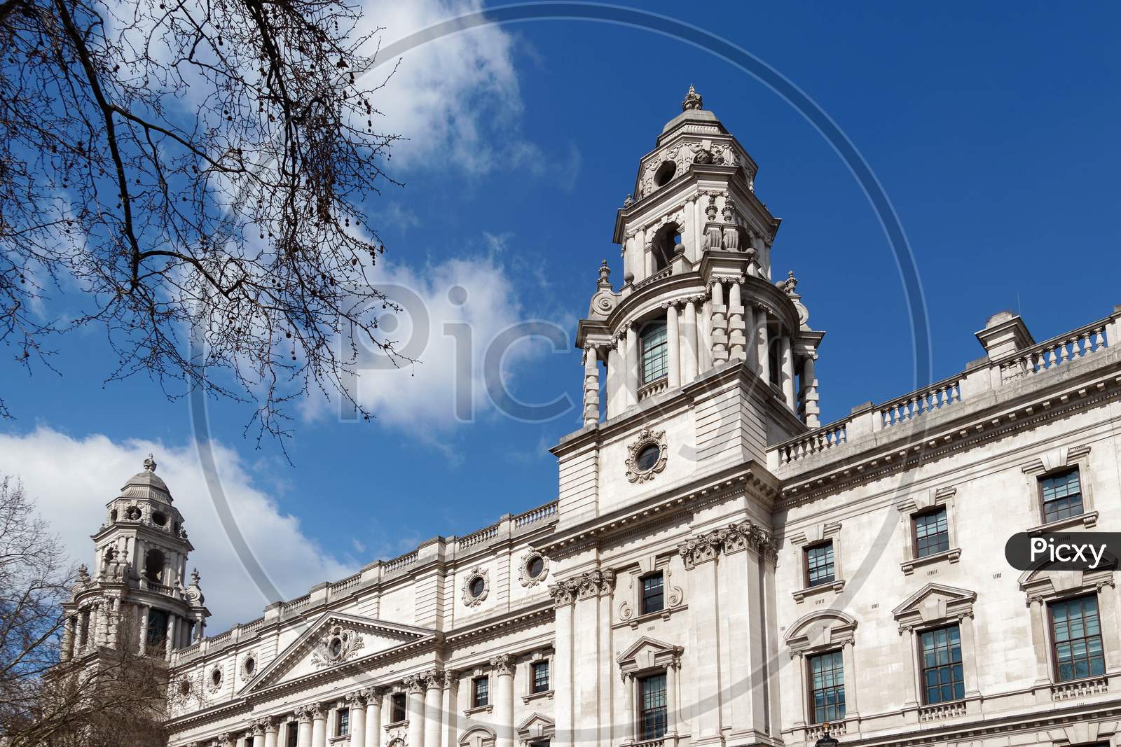London/Uk - March 21 : View Of The Treasury Building In London On March 21, 2018