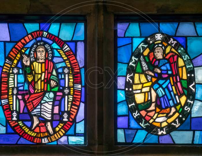 Stained Glass Windows By  Marguerite Douglas_Thompson At Michelham Priory