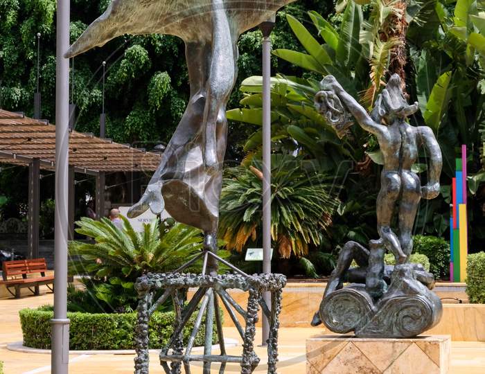 Marbella, Andalucia/Spain -July 6 : Statues By Salvador Dali In Marbella Spain On July 6, 2017