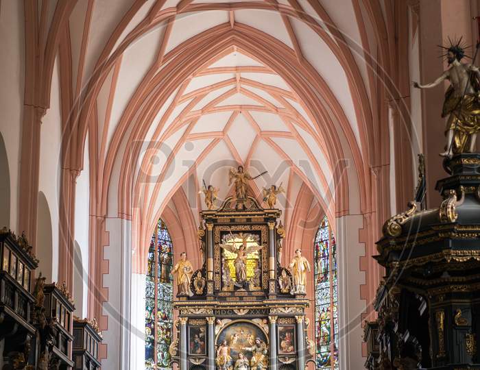 Interior View Of The Collegiate Church Of St Michael In Mondsee