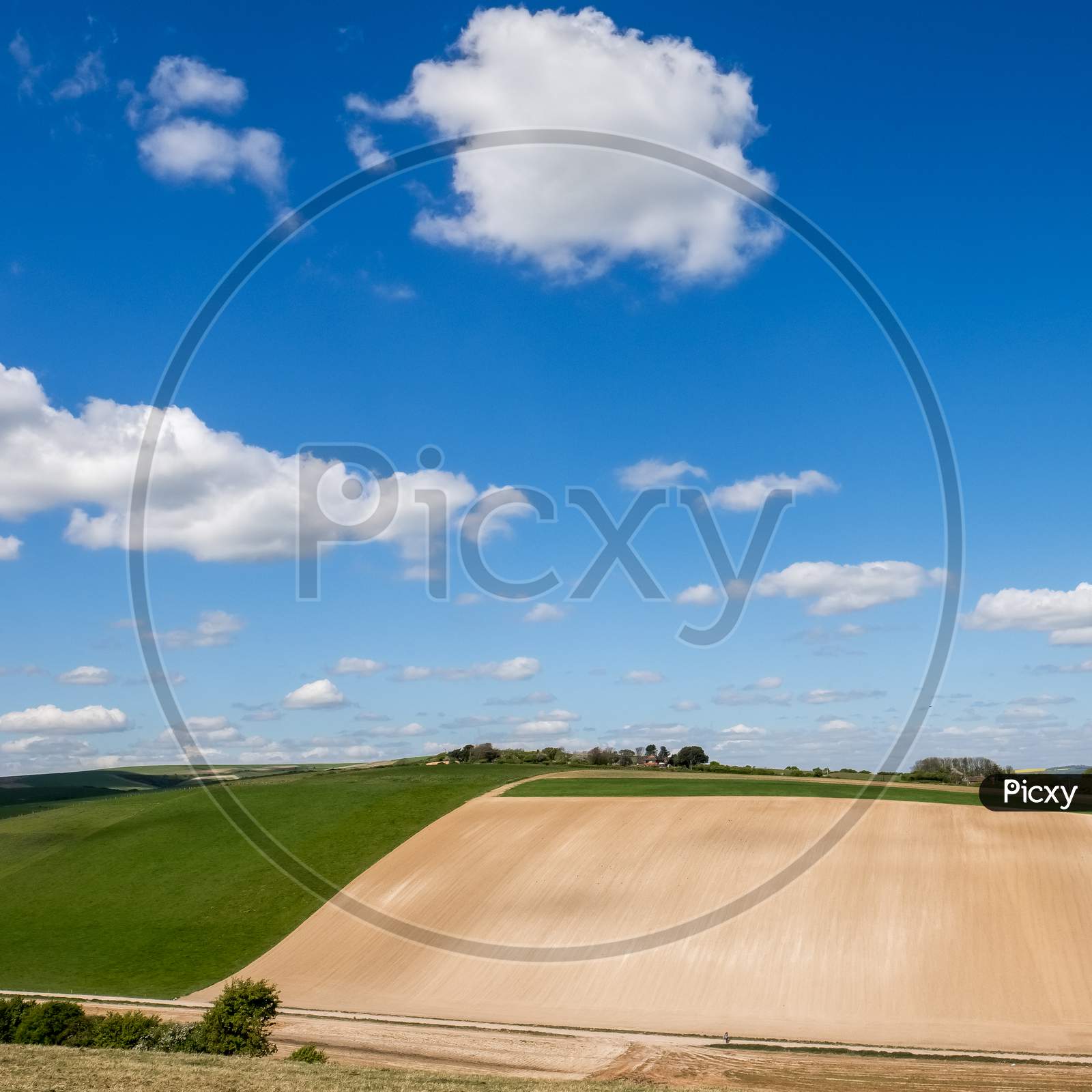 Scenic View Of The Rolling Sussex Countryside
