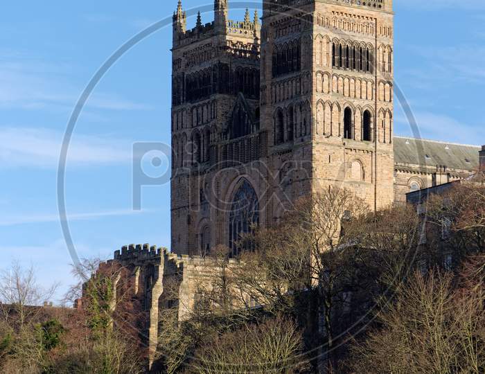 Durham, County Durham/Uk - January 19 : The Cathedral In Durham, County Durham On January 19, 2018