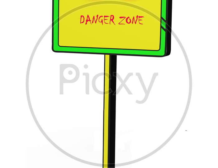 Danger Warning Traffic Signal Sign 3D Effects