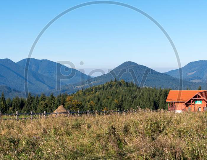 Bistrita, Transylvania/Romania - September 18 : A Farm Near Bistrita Transylvania Romania On September 18, 2018
