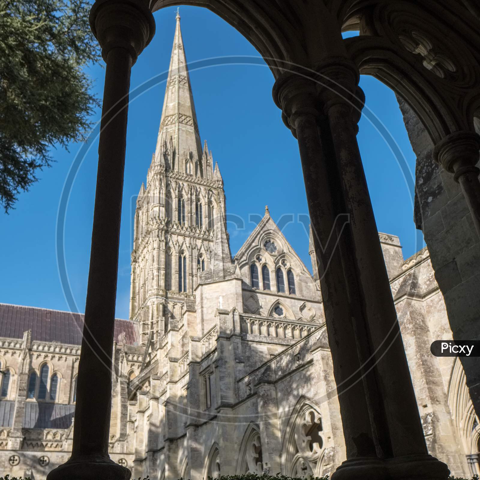 Exterior View Of Salisbury Cathedral