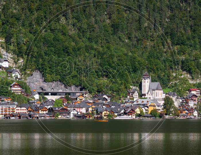 View Of Hallstatt From Hallstatt Lake