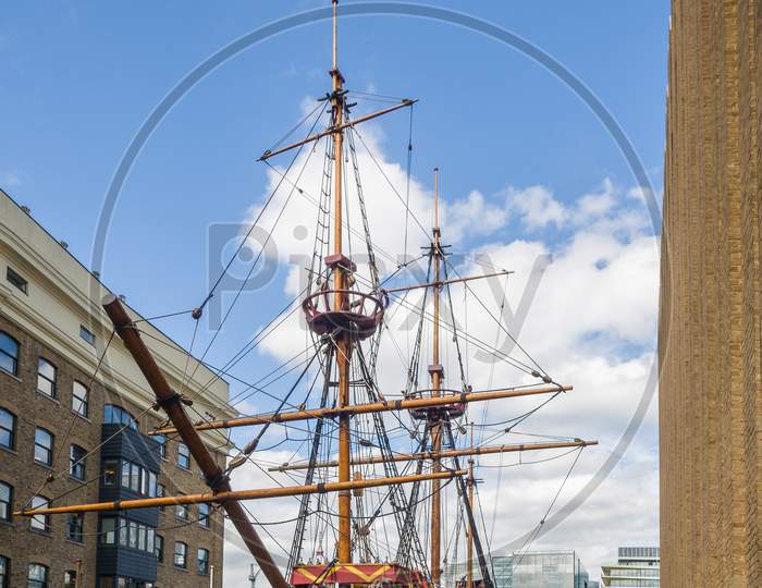 Close-Up Of The Golden Hind In London