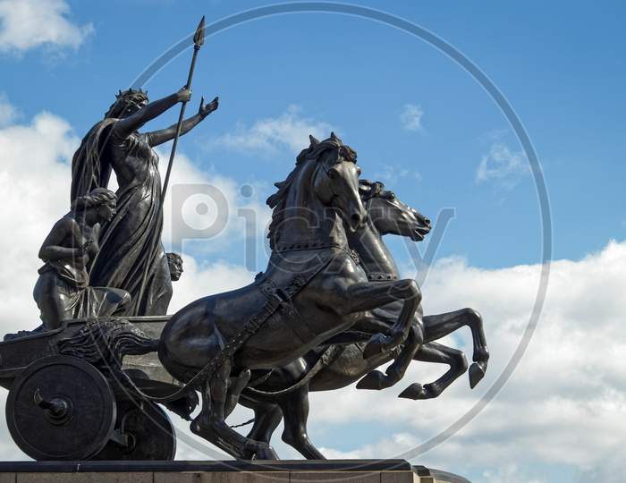 London/Uk - March 21 : Monument To Boudicca In London On March 21, 2018