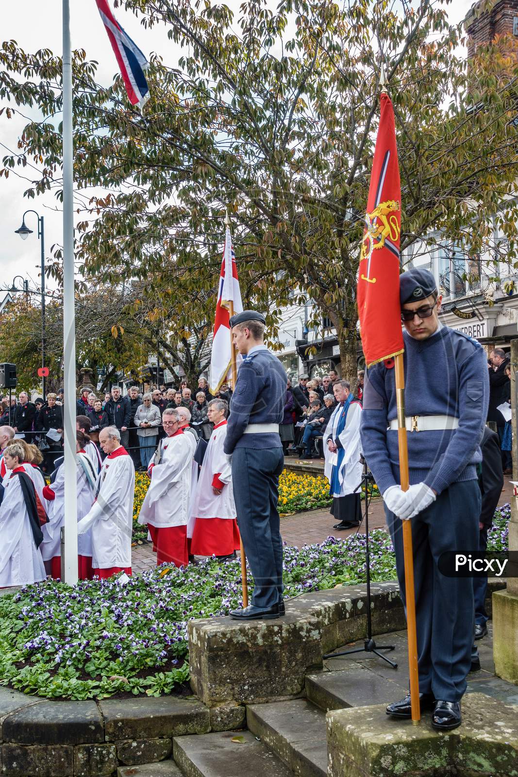 Memorial Service On Remembrance Sunday In East Grinstead