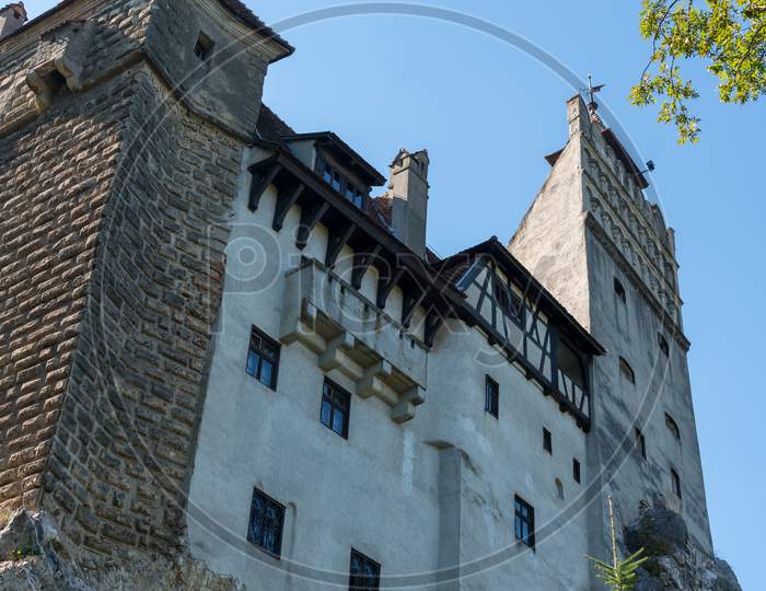 Bran, Transylvania/Romania - September 20 : Exterior View Of Dracula'S Castle In Bran Transylvania Romania On September 20, 2018