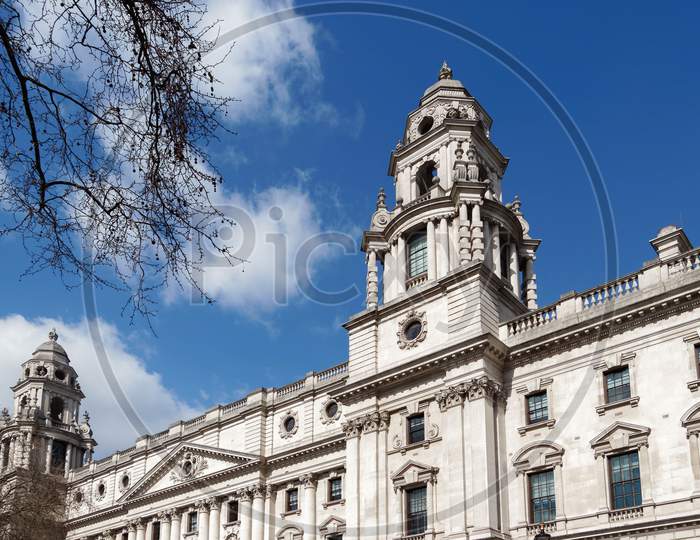 London/Uk - March 21 : View Of The Treasury Building In London On March 21, 2018