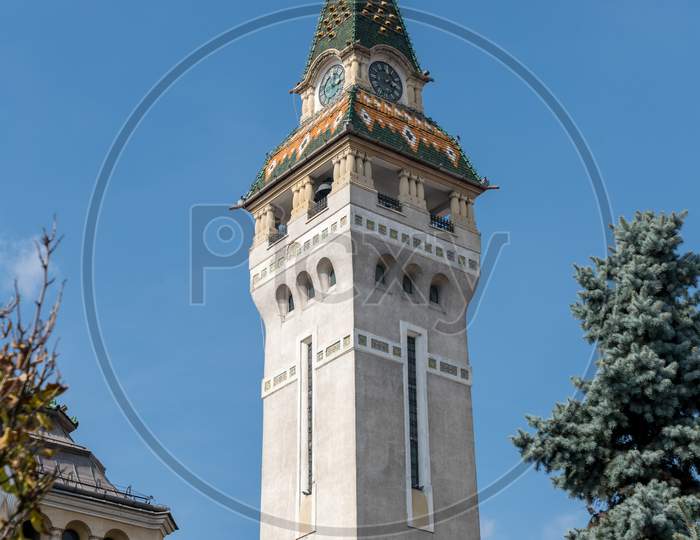 Targu Mures, Transylvania/Romania - September 17 : The Prefecture Tower In Targu Mures Transylvania Romania On September 17, 2018