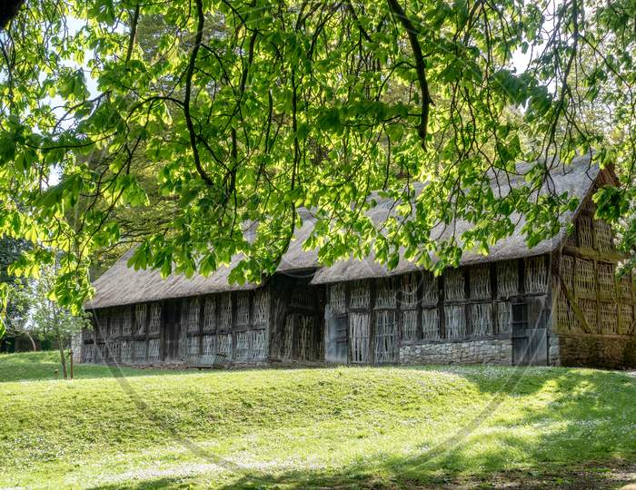 Cardiff, Uk - April 27 : Stryd Lydan Barn At St Fagans National Museum Of History In Cardiff On April 27, 2019