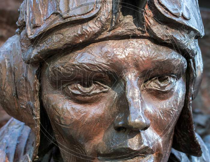 Close-Up Of Part Of The Battle Of Britain War Memorial