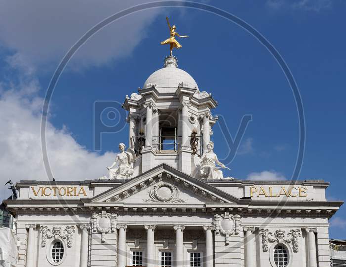 London/Uk - March 21 : View Of Victoria Palace In London On March 21, 2018
