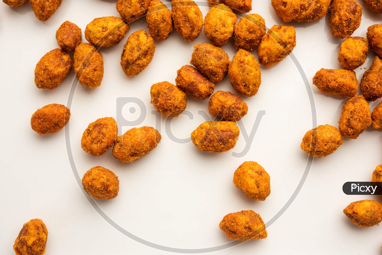 Traditional Indian Snacks Peanut Masala Or Spicy Crunchy Groundnut