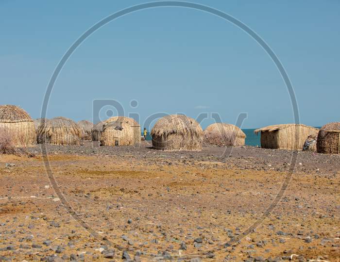 Fishing Village Neaby Lake Turkana, Kenya