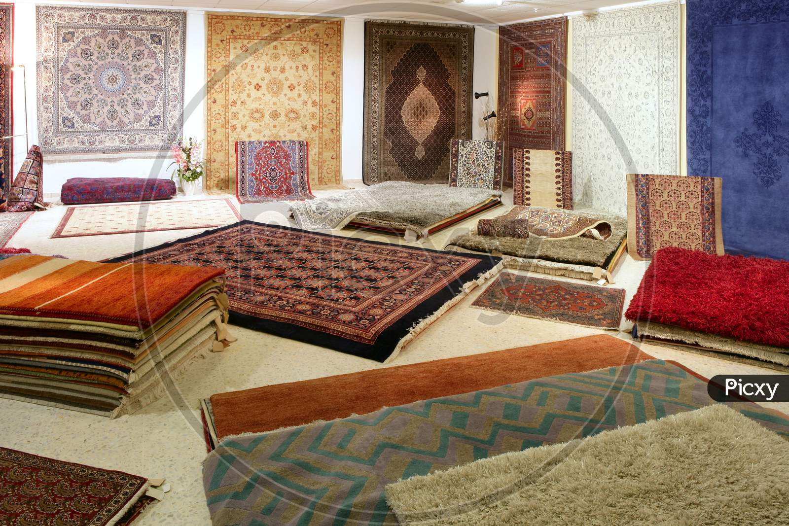 Colorful Carpets in Dubai