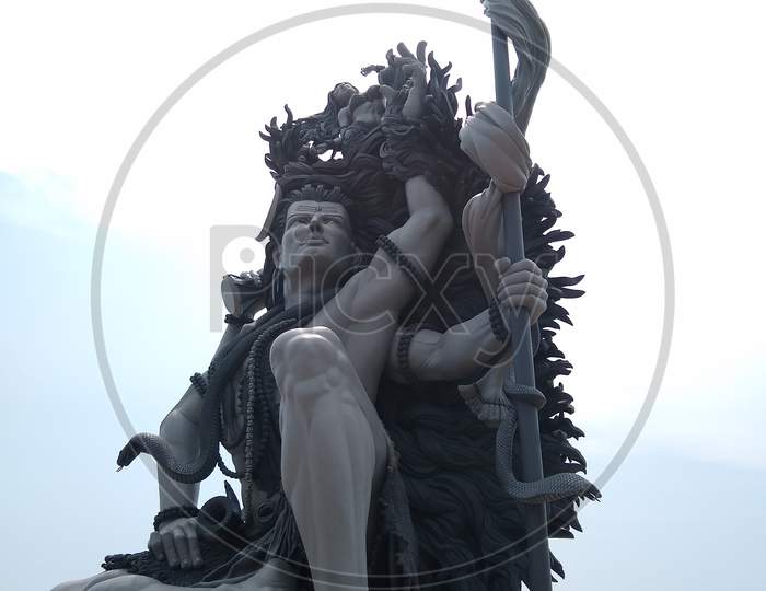 Lord Siva sculpture Aazhimala Siva Temple Thiruvananthapuram, Kerala