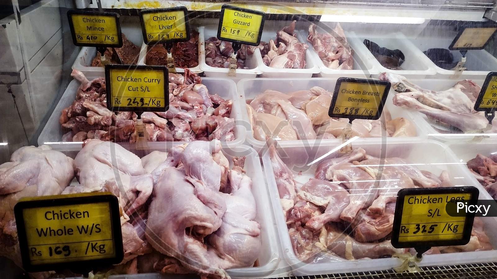 Meat Non Veg Display Counter In Mall