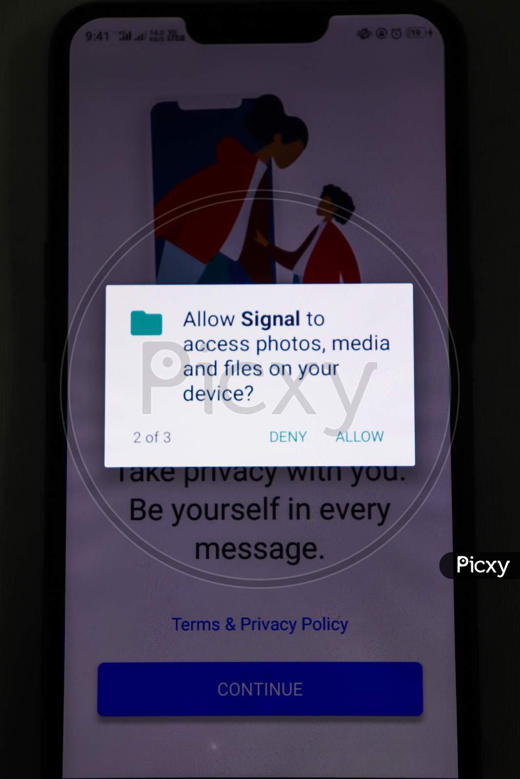 Signal app, mobile, ALLOW,DENY,