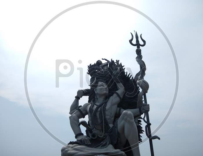 Lord Siva sculpture Aazhimala Siva Temple Thiruvananthapuram, Kerala