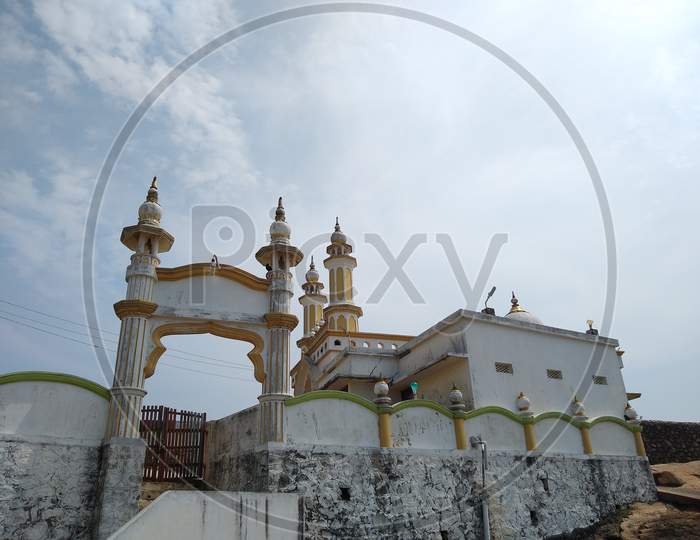 Beautiful mosque religious building in Thiruvananthapuram, Kerala