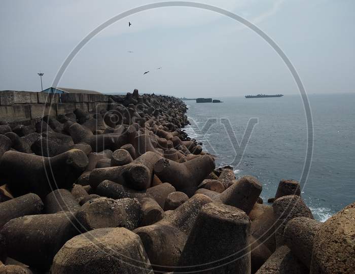Vizhinjam harbor and seaport Thiruvananthapuram, Kerala