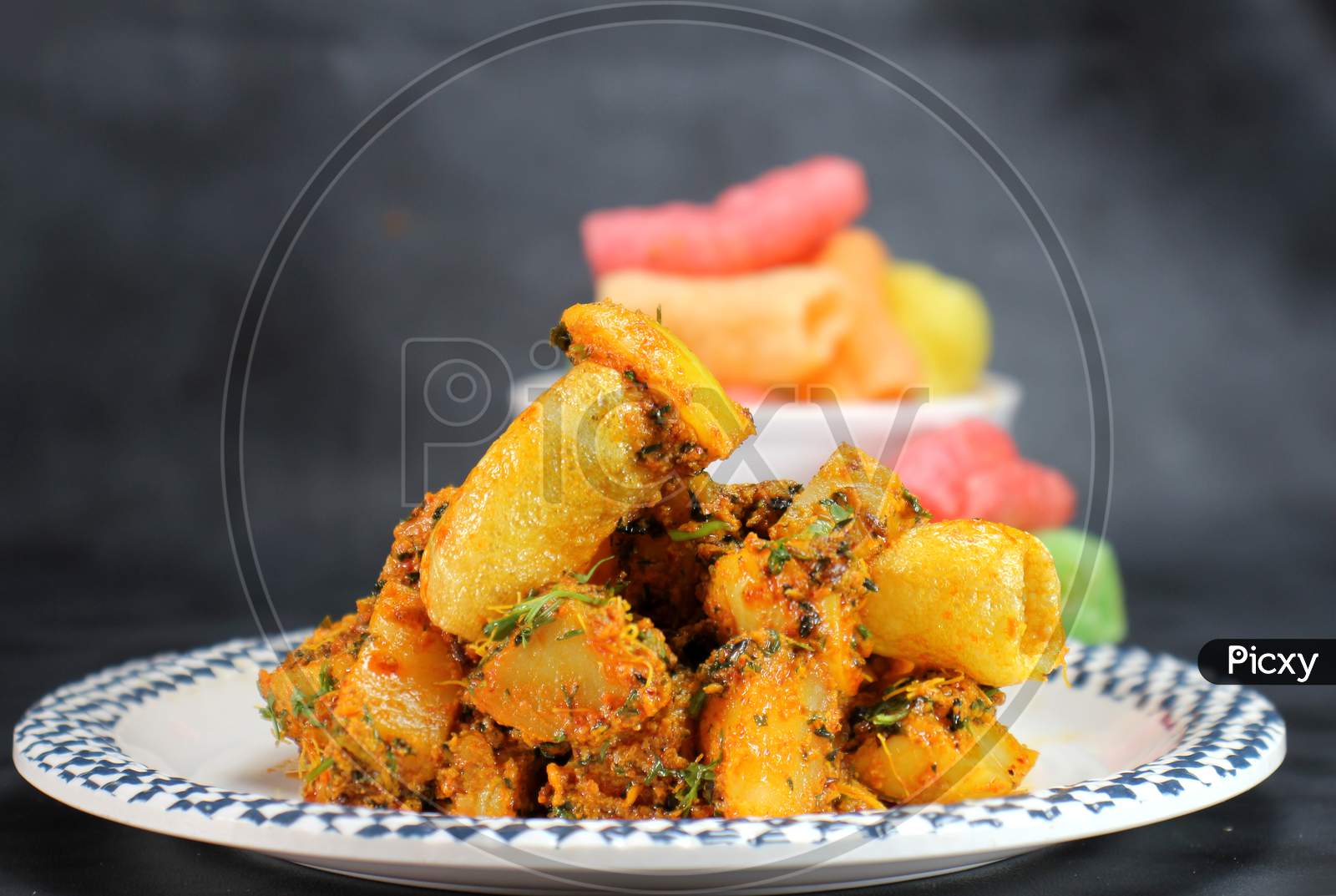 Aloo ki sabzi or jeera aloo is traditional comfort food of India,served with roti,puri,chapati or fryums.