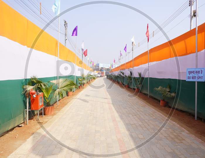 India Flag Street