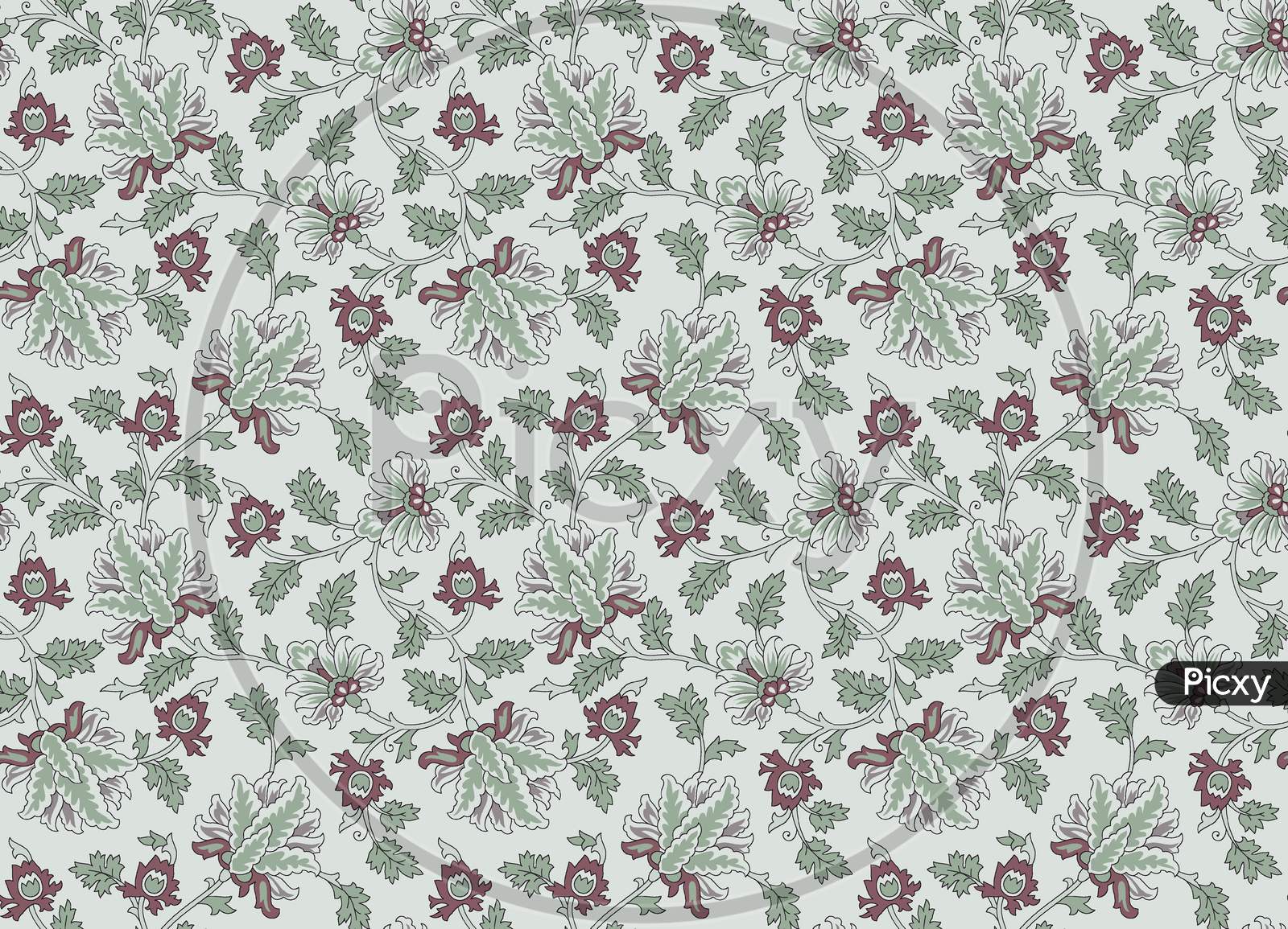 Seamless Floral Design Pattern Background