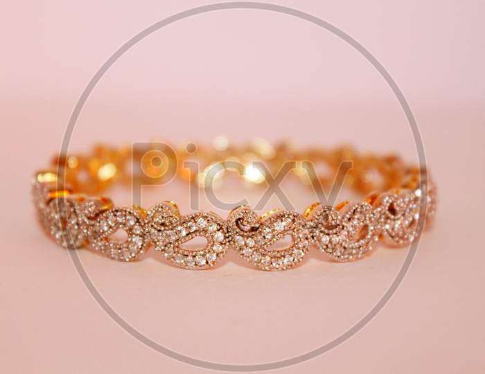 Golden and silver bangle