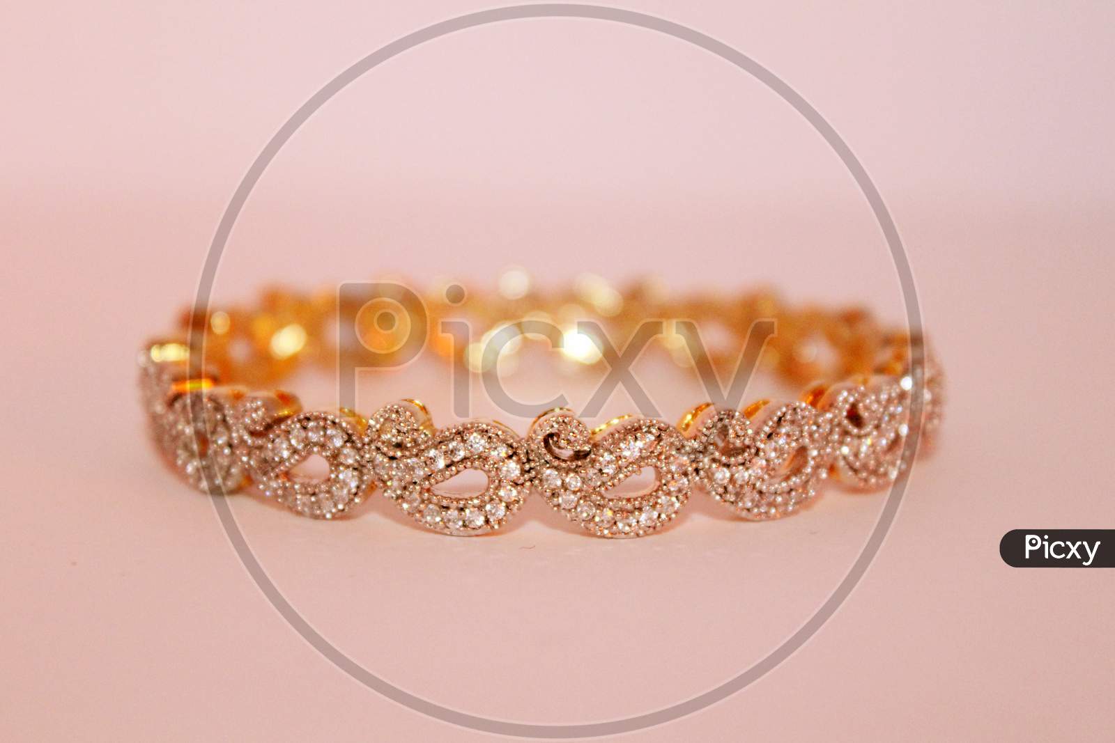 Golden and silver bangle