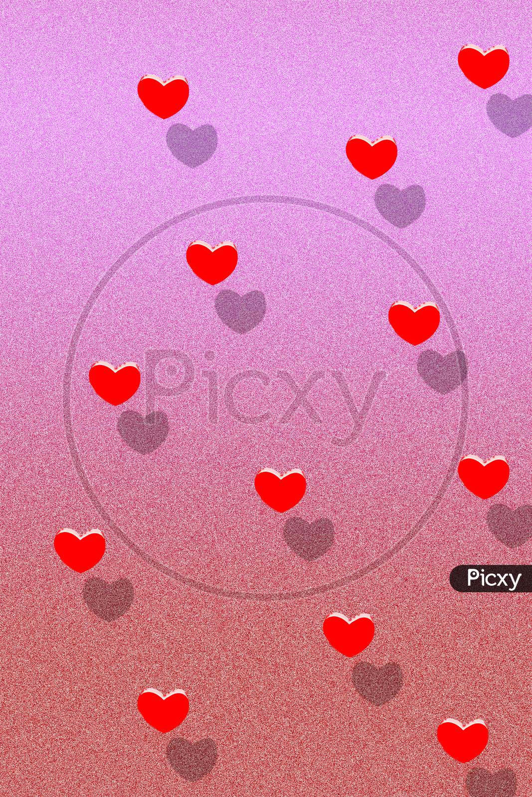 Image of Love Heart Shapes Mobile Wallpaper Abstract-BS981331-Picxy