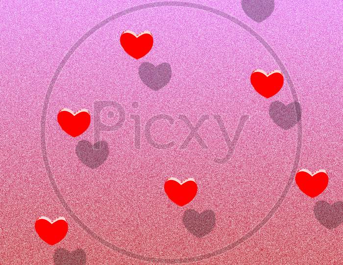 Love Heart Shapes Mobile Wallpaper Abstract