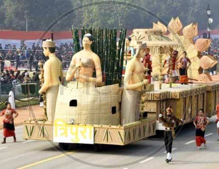 Republic day special traditional tripura people in dehli