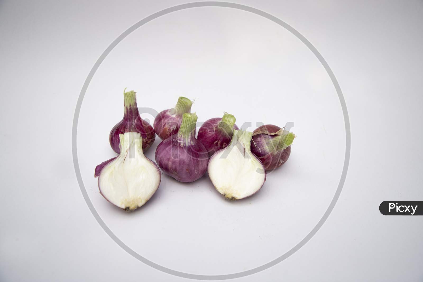 Red onion with white background, Natural Organic food, Bangladeshi onion