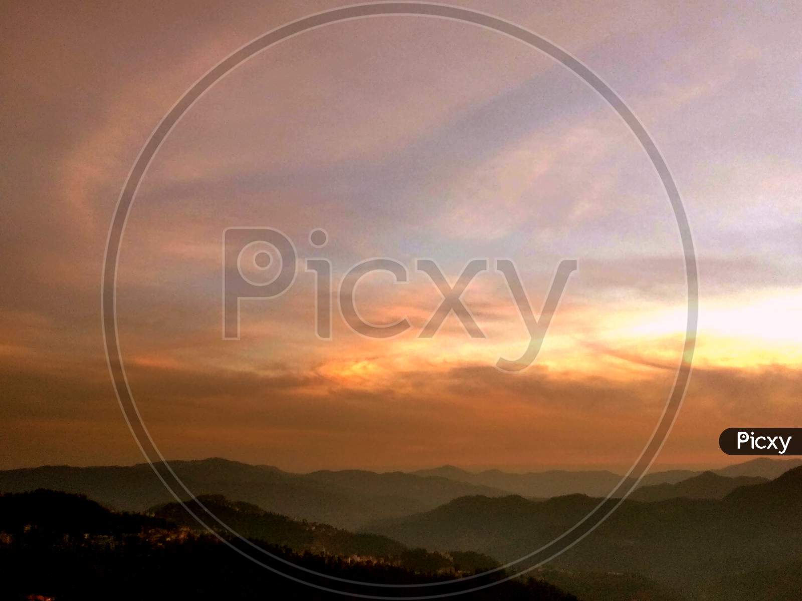 Sunset, Shimla, Mobile photography