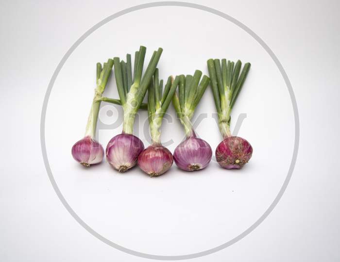 Red onion with white background, Natural Organic food, Bangladeshi onion