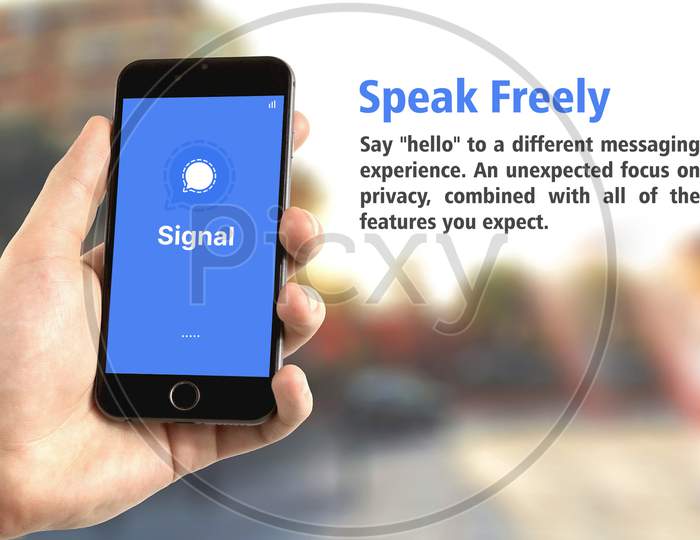 Signal App on mobile
