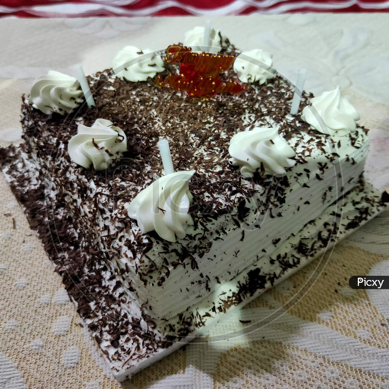 Premium Vector | A cake with chocolate and strawberry tiramisu
