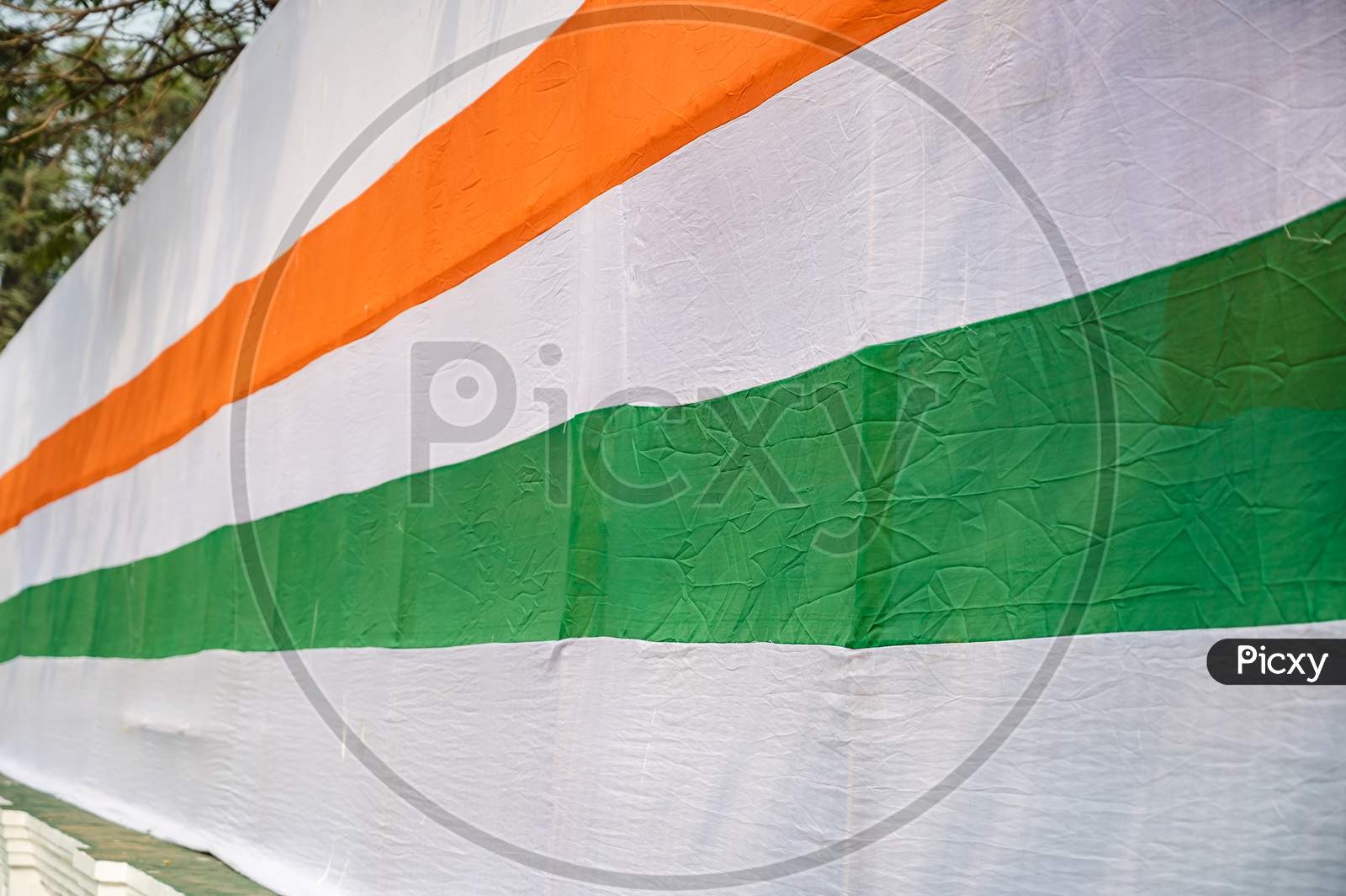 Indian National tricolor flag. Happy Independence day.