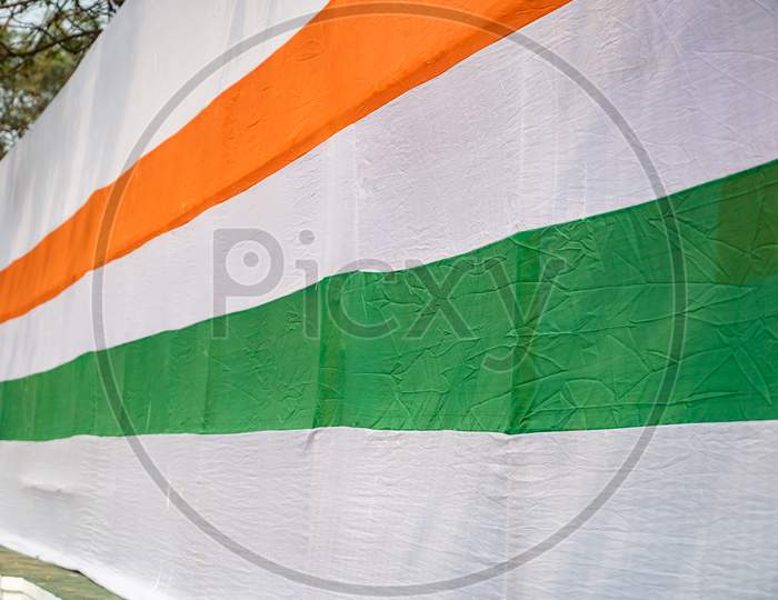 Indian National tricolor flag. Happy Independence day.