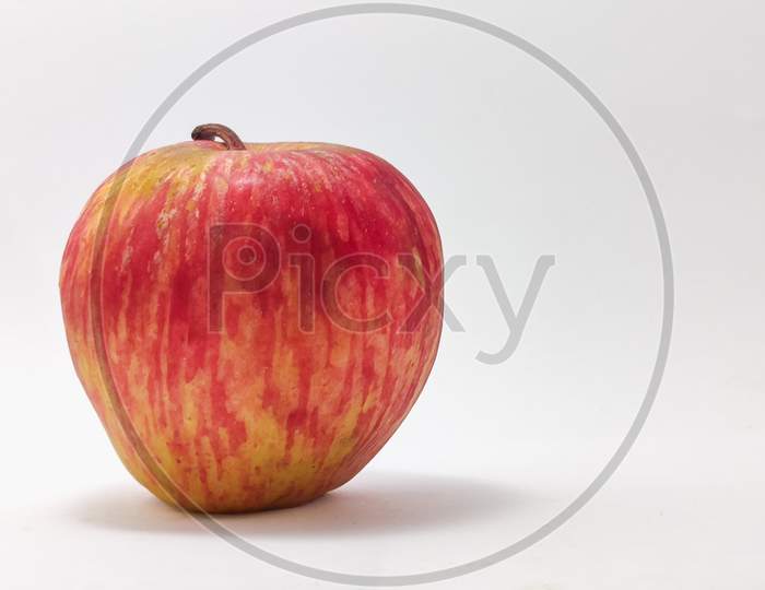 Fresh Apple On A White Isolated Surface