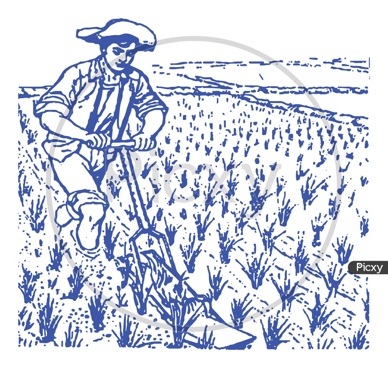 Aggregate 84+ sketch of farmer latest - in.eteachers
