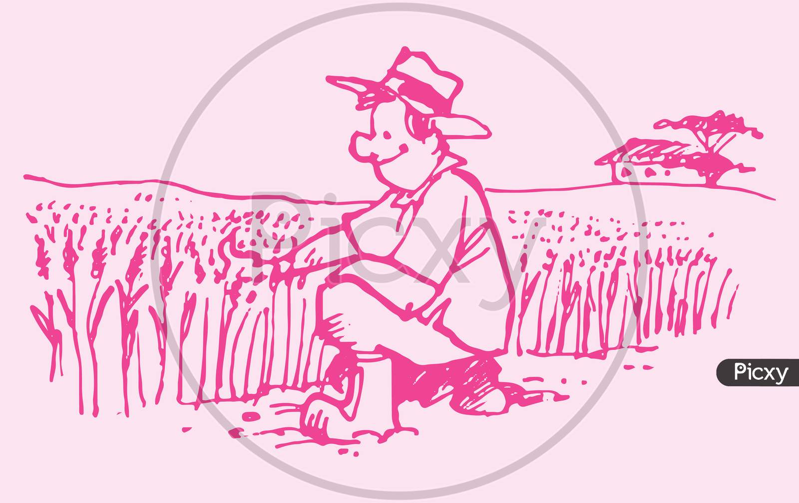 Learn How to Draw a Farmer Other Occupations Step by Step  Drawing  Tutorials