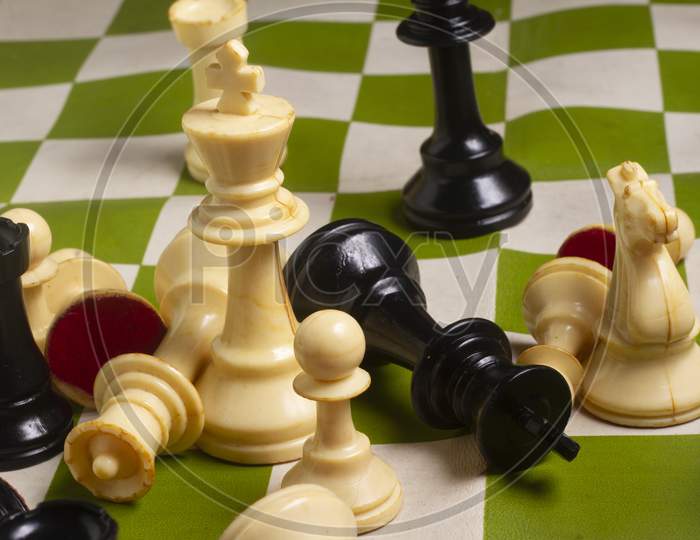 Image Of Chess Game. Business, Competition, Strategy, Leadership And Success Concept